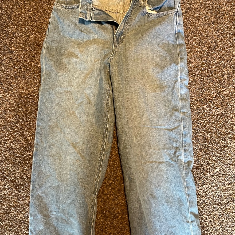 OAK + FORT Women's Light Blue Relaxed Jeans